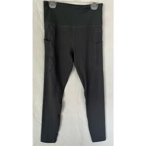 Zyia Women's grey leggings with pockets, size small Hi-Rise athleisure yoga